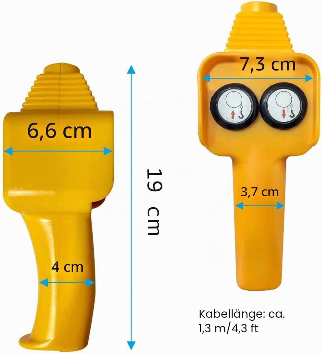 Fydun Elektrische Seilwinde Kabelfernbedienung 12V Kabelgebundene Windensteuerung Handsteuerung Baug