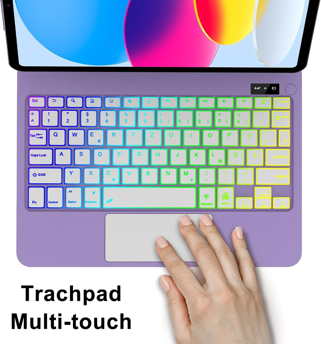 IVEOPPE Magic Keyboard für iPad 10. Generation & iPad 11" A16 (2025), Magnetische Freischwebende Des