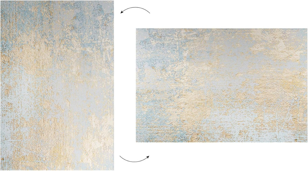 ALLboards Metallische Magnettafel GOLDENER BETON, 60x40cm MetalBoards Memoboard für jede Art von Mag