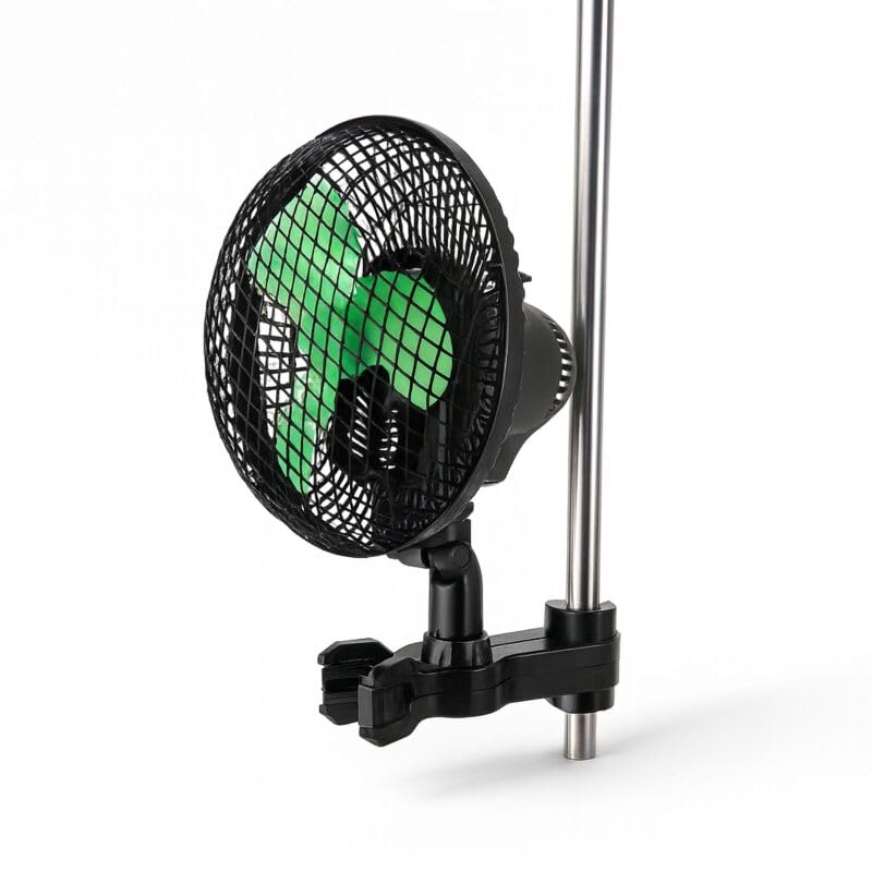 Weedness Airontek Clip-Ventilator Oszillierend mit Stangen-Halterung 20 Watt 2-Stufig - Grow Indoor