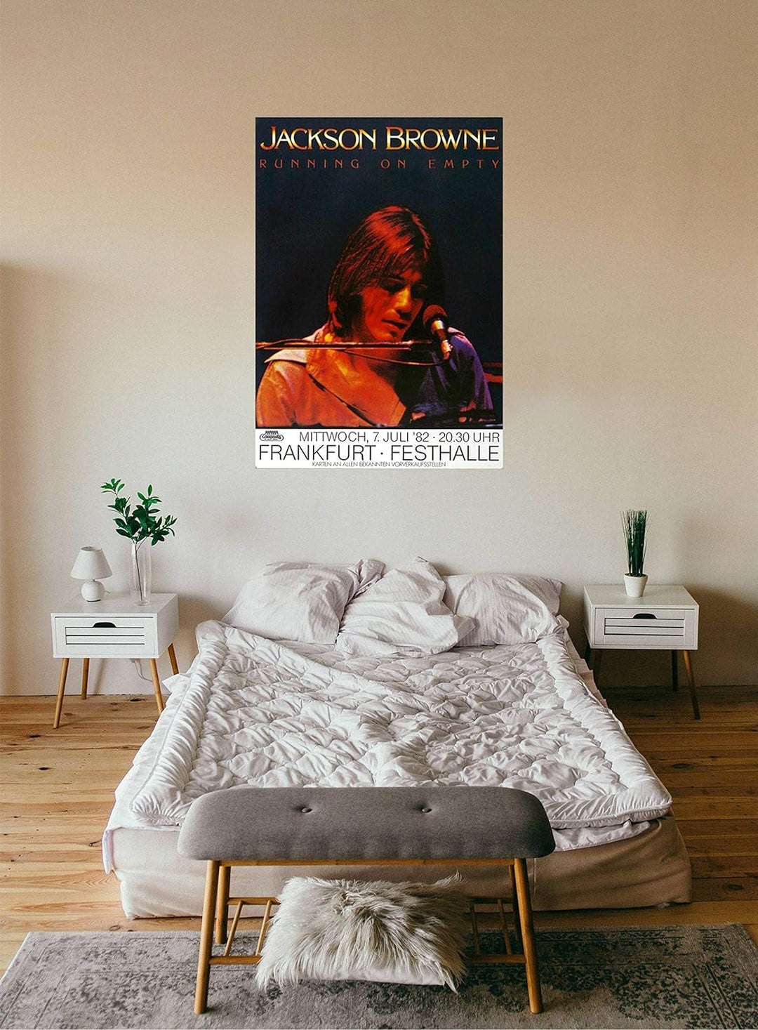 Jackson Browne - Running on Empty, Frankfurt 1982 » Konzertplakat/Premium Poster | Live Konzert Vera