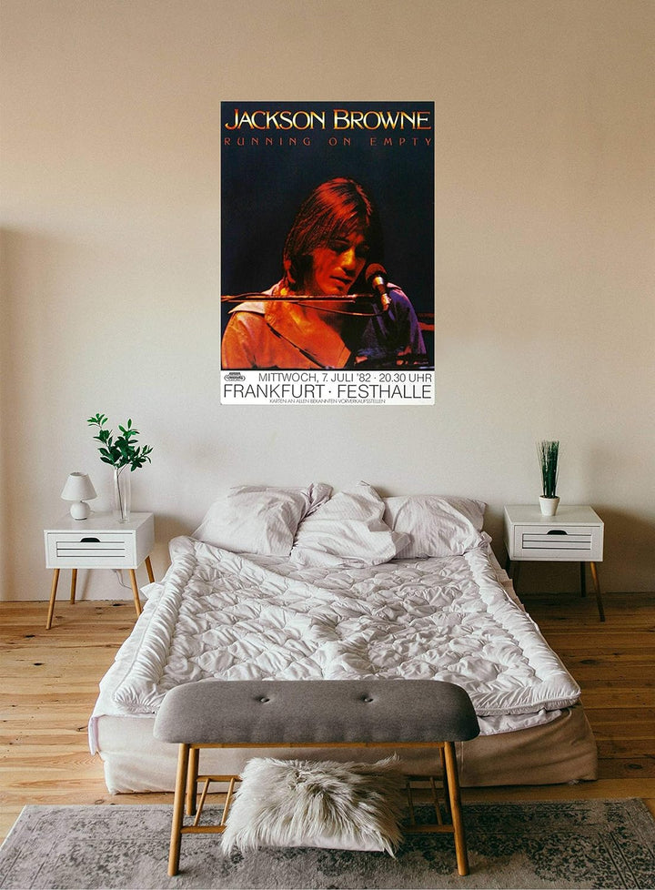 Jackson Browne - Running on Empty, Frankfurt 1982 » Konzertplakat/Premium Poster | Live Konzert Vera