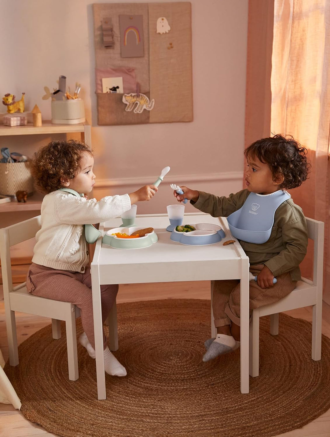 BabyBjörn Kindergeschirr, 8-teilig, Blassgrün, Blassgrün