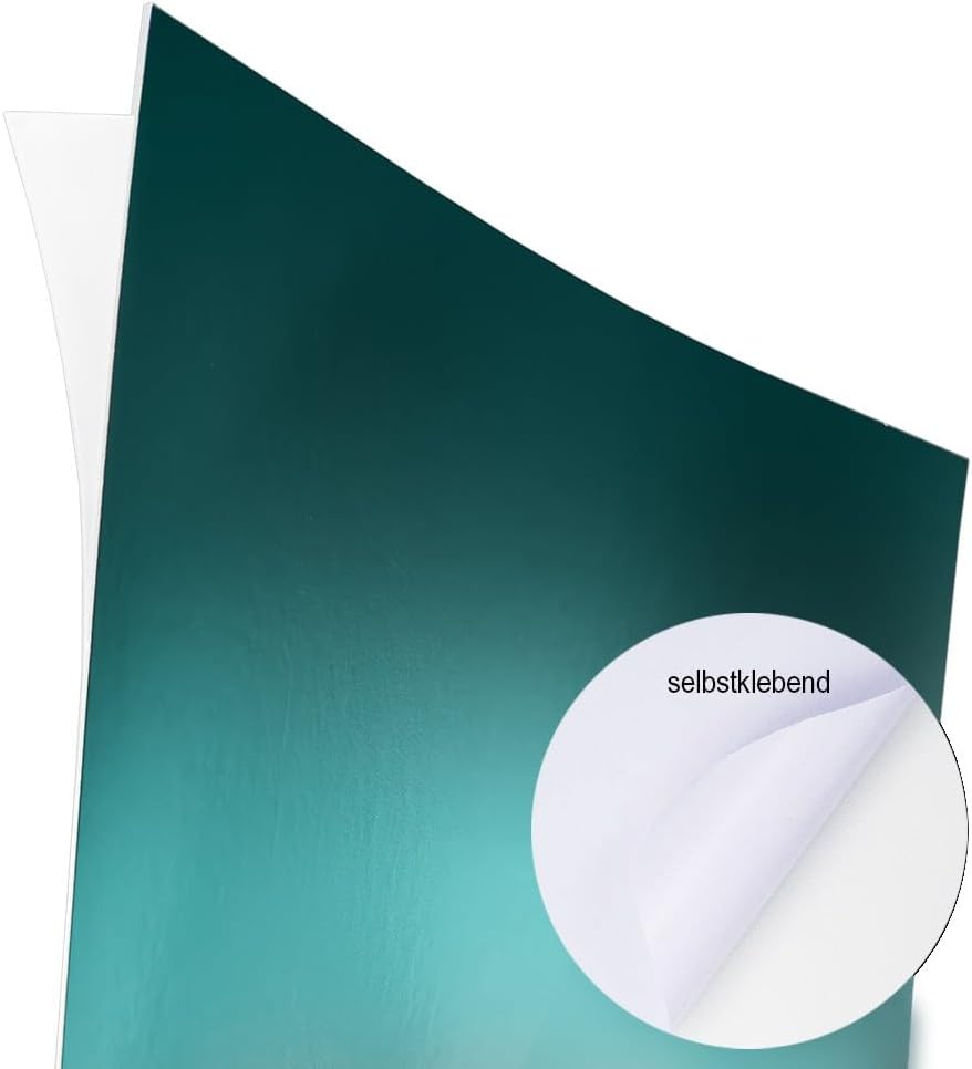 Ideen mit Herz Spiegelkarton | selbstklebend | Metallpapier | Klebe-Folie | Bastelpapier metallic |