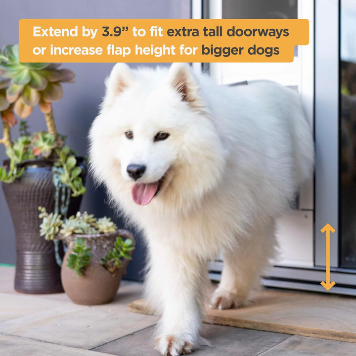 Hakuna Pets Terrassentür für Haustiere, 9,9 cm Höhe, passend für Bildschirmeinsatz für kleine Türen,