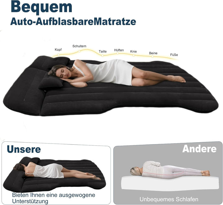 Auto Matratze, Aufblasbare Matratze für Model Y RV Minivan SUV Luftmatratze, Verdickte Automatratze