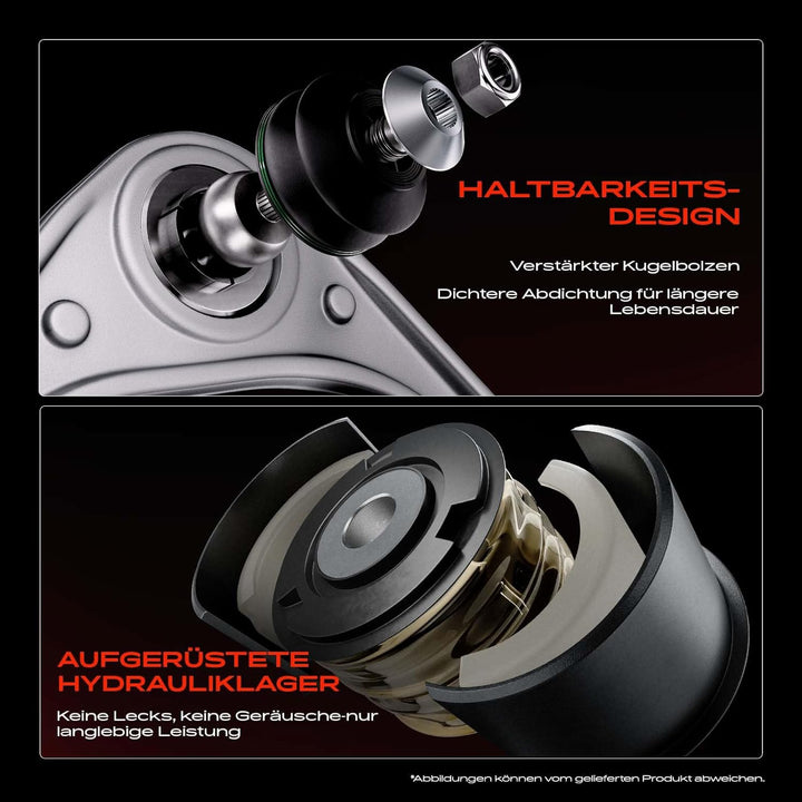 Frankberg Querlenker Traggelenke Vorne Links Kompatibel mit Vito Bus W639 2.1L-3.7L 2003-2014 Vito/M