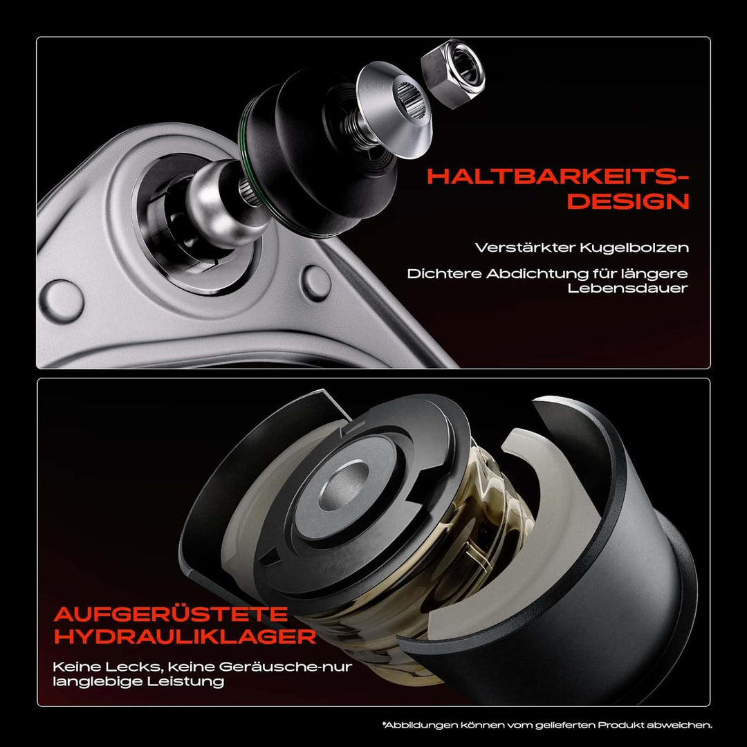 Frankberg 2x Querlenker Vorne unten Kompatibel mit XC90 I 275 2.4L-4.4L 2002-2014 Replace# 30639780