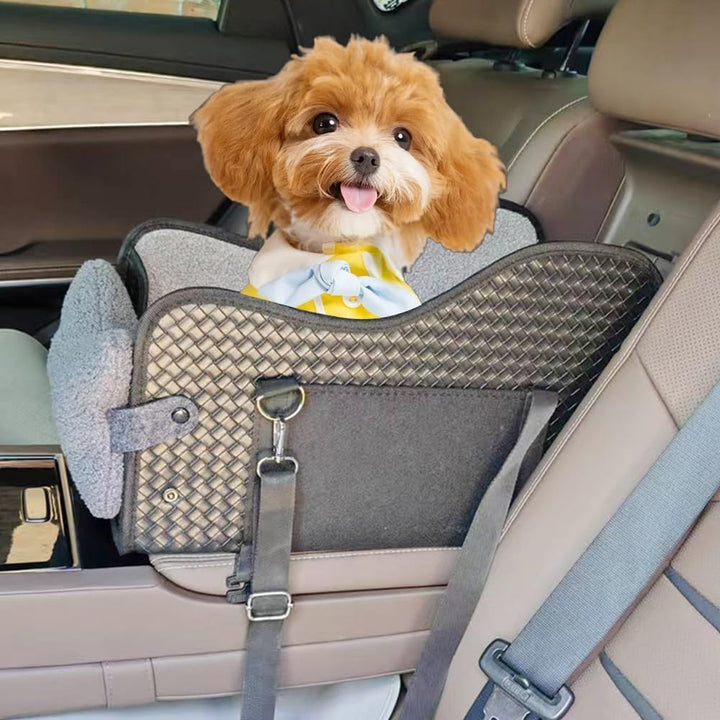Outdoor Hundesitz Mittelkonsole Auto für Kleine Hunde, Klappbare Autositze für kleine Katzen und Hun