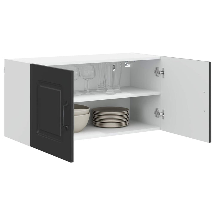vidaXL Geschirrspülerfront Kalmar Schwarz 80 x 31 x 40 cm 80 x 31 x 40 cm Schwarz, 80 x 31 x 40 cm S
