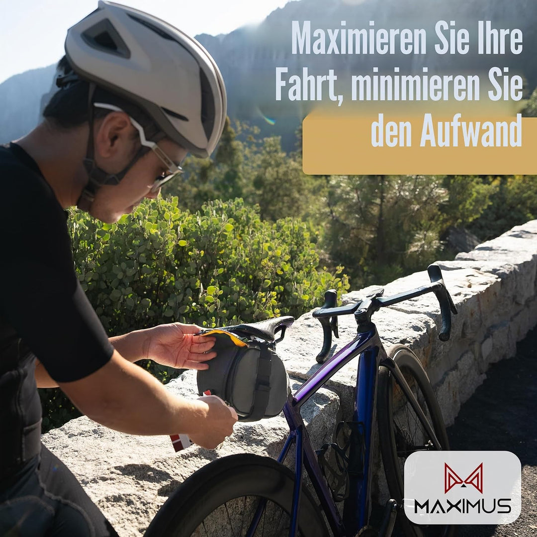 Lumiere &amp; Co. Maximus Magnetische Satteltasche – 17,78 × 10 × 10 cm | Schnellbefestigende Satteltasc