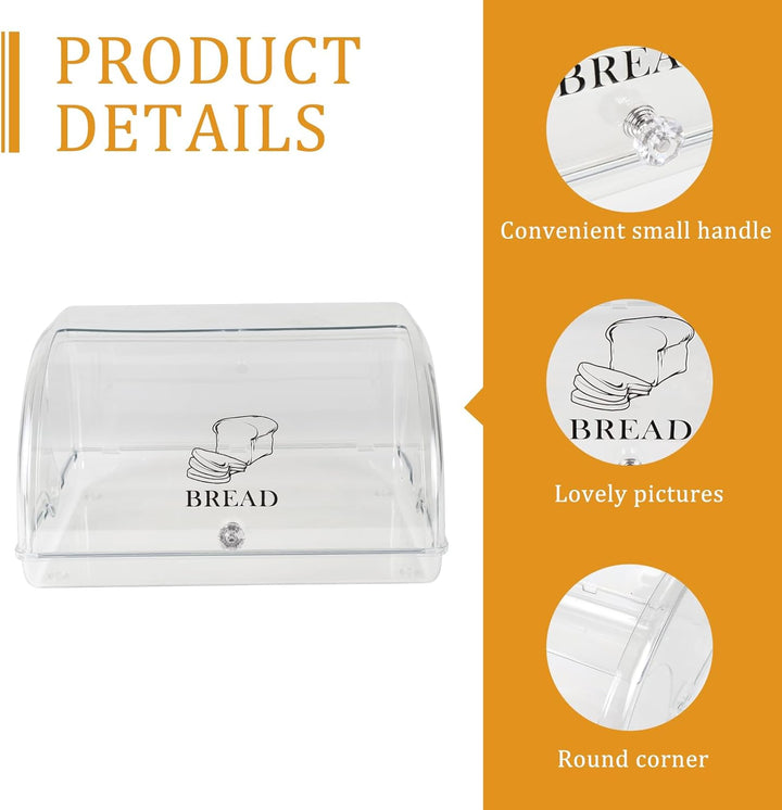 Brotkästen Mit Deckel Brotbox Brot Brottopf Zum Aufbewahren Toastbrot Durchsichtig Aufbewahrungsbox