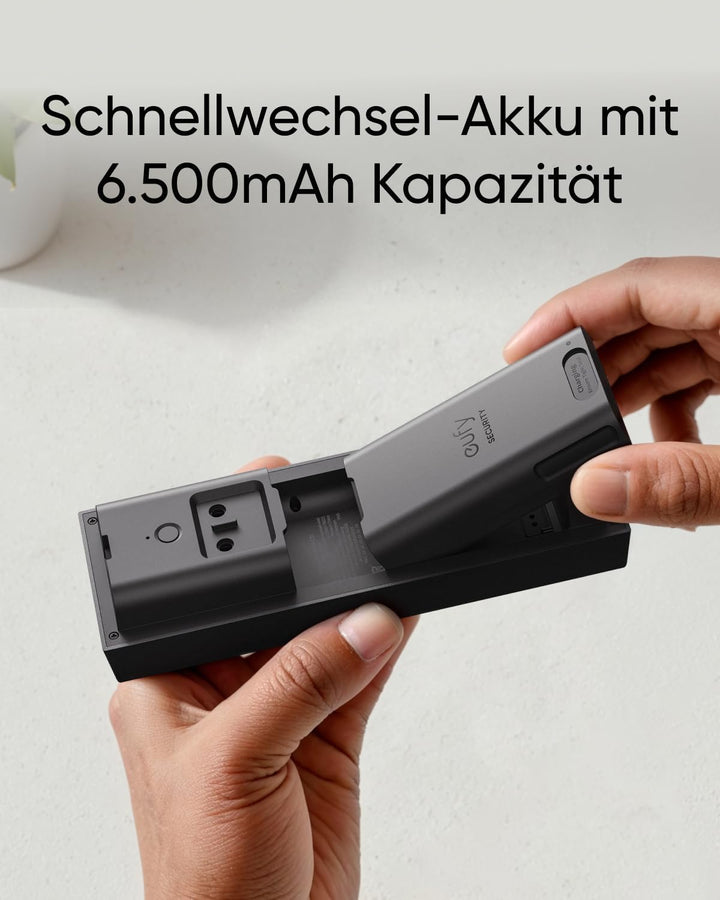 eufy Video Türklingel mit Kamera C31, 2K FHD, Nachtsicht, Schnellwechsel-Akku/Kabel, Leichte Montage