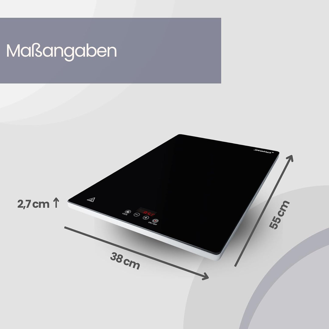 Steba WP 230 ECO Warmhalteplatte, Glaskeramik, 38x30cm | Glaskeramik, 230W, Touch Control
