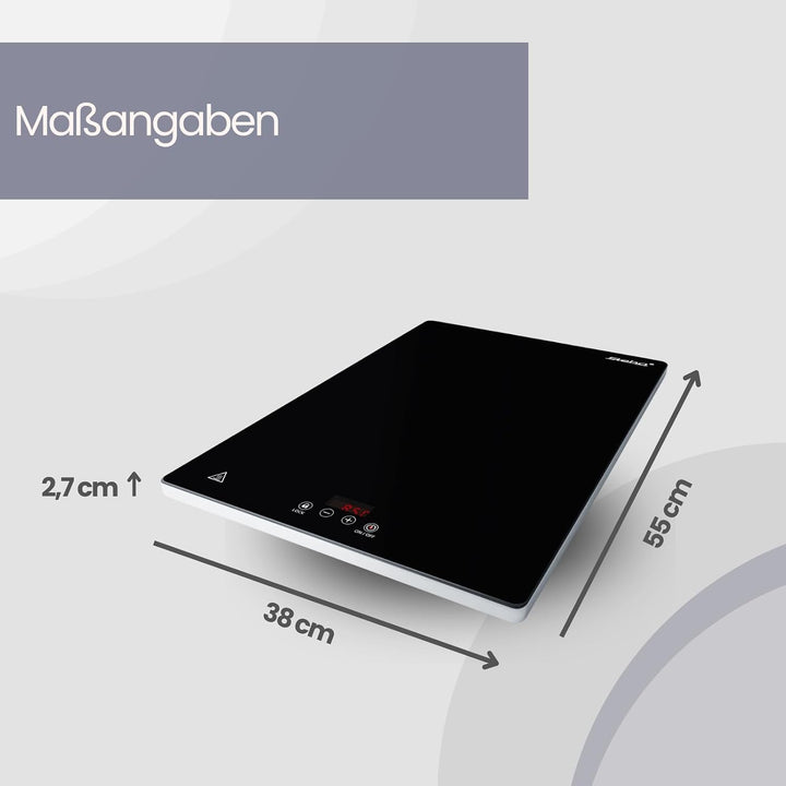 Steba WP 230 ECO Warmhalteplatte, Glaskeramik, 38x30cm | Glaskeramik, 230W, Touch Control