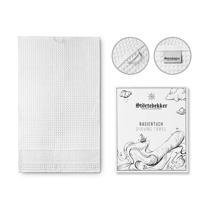 Störtebekker® Premium Rasurpflege Set - inkl. Rasierhobel, Etui, Rasierpinsel, Rasierseife, Rasiersc