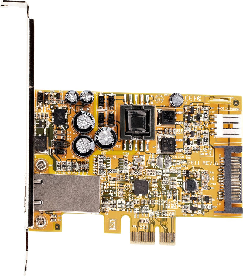 StarTech.com 1 Port 2.5 Gbit/s PoE Netzwerkkarte, PCI Express Ethernet Karte RJ45, 30W 802.3at PCIe