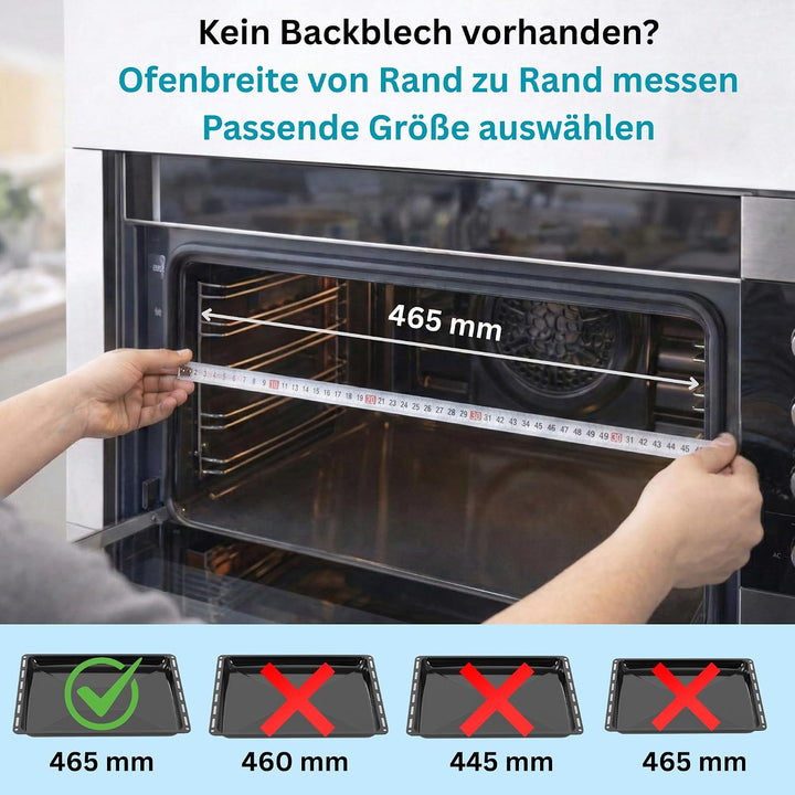 ICQN 465 x 370 x 30 doppelt Set mit Gitter, Passend für Bosch Neff Constructa, 2er Emaillierte Fettp