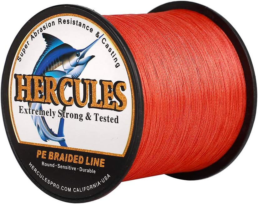 HERCULES Super Cast 100m - 2000m Yards Geflochtene Angelschnur 10lb - 300lb Test für Salzwasser Süss