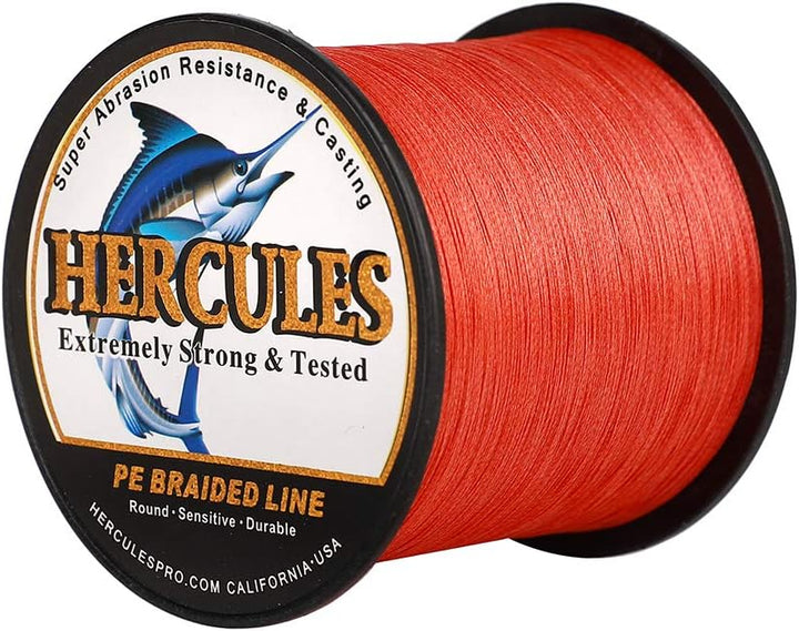 HERCULES Super Cast 100m - 2000m Yards Geflochtene Angelschnur 10lb - 300lb Test für Salzwasser Süss