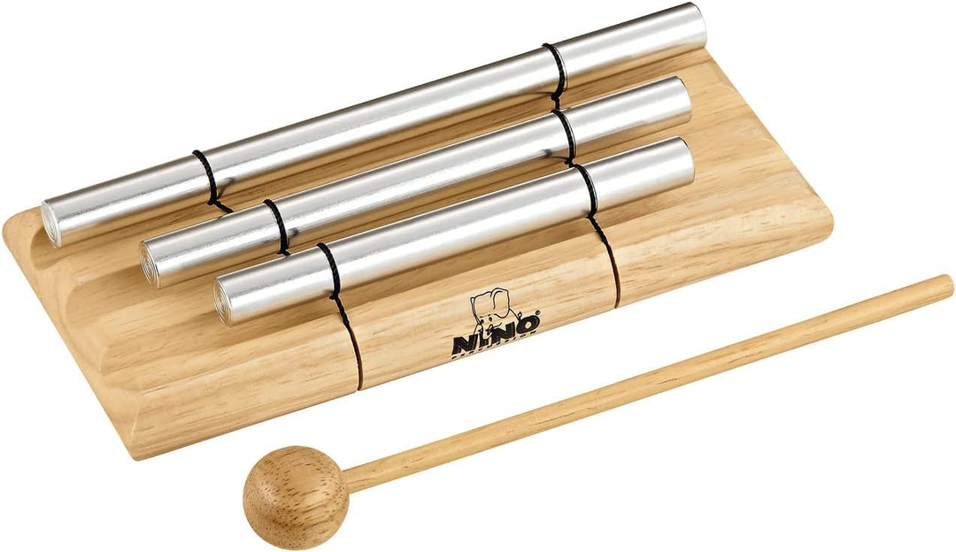 Nino Percussion Energy Chimes Musikinstrument – mit 3 Klangstäben – inklusive Schlägel – für Kinder