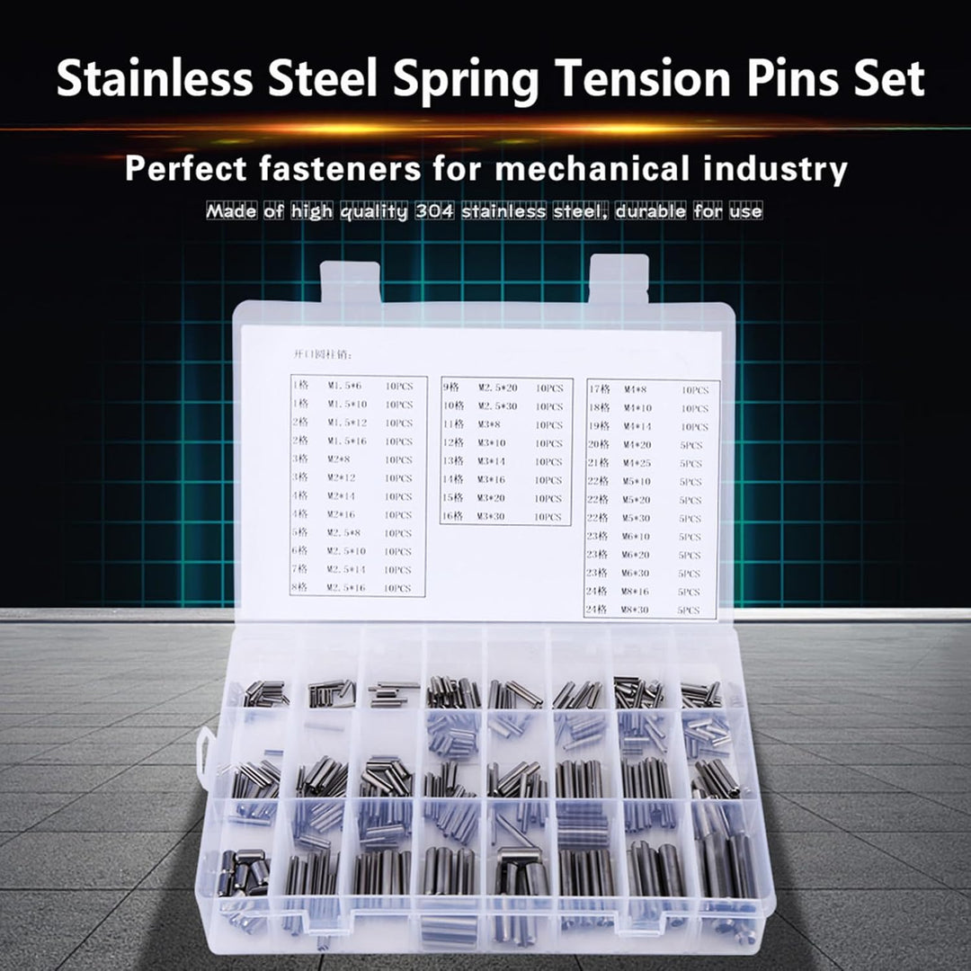 280 Stücke 304 Zylinderstift Kit Edelstahl Elastische Zylinderstift Schrank Möbel Regal Pins Unterst