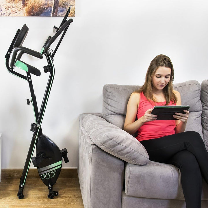 Cecotec X-Bike Folding Magnetic Exercise Bike (Faltbar | Mit Rückenlehne)