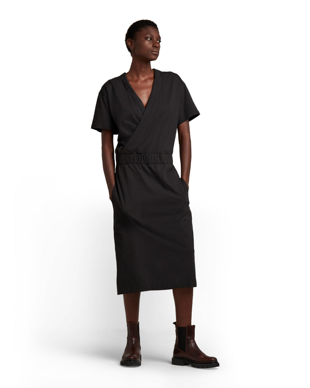 G-STAR RAW Damen Bohdana Kleid Dresses XS Schwarz (Dk Black D21296-b771-6484), XS Schwarz (Dk Black