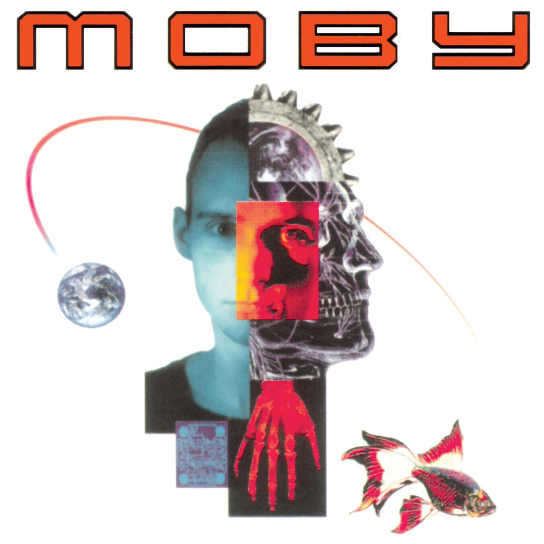 Moby - Black/White Marble on Blue, Vinyl