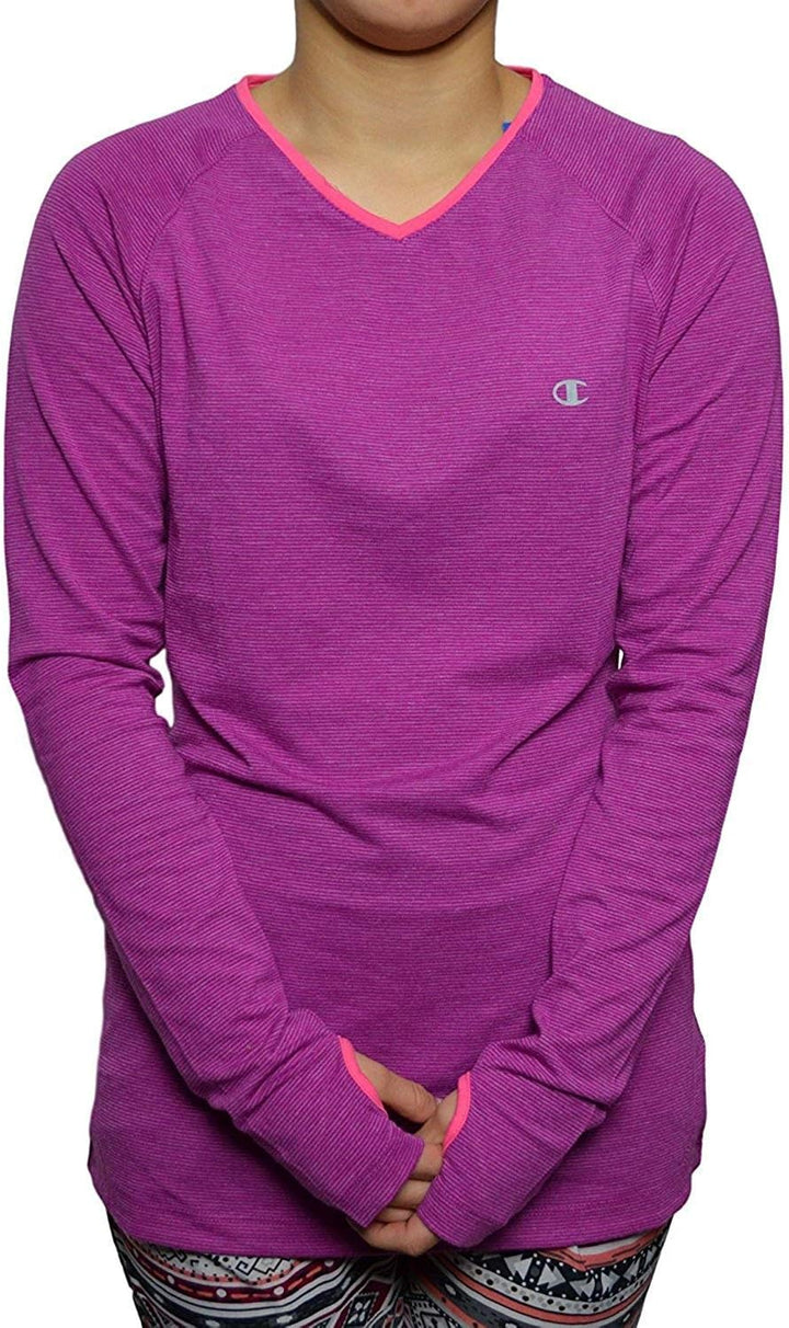 CHAMPION Women's Active Athletic Shirt Long Sleeve Thumnhole
