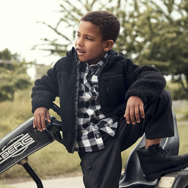 Brandit Kids Teddyfleece Jacket Hooded, verschiedene Farbvarianten, Grössen S (122/128) bis XXL (170
