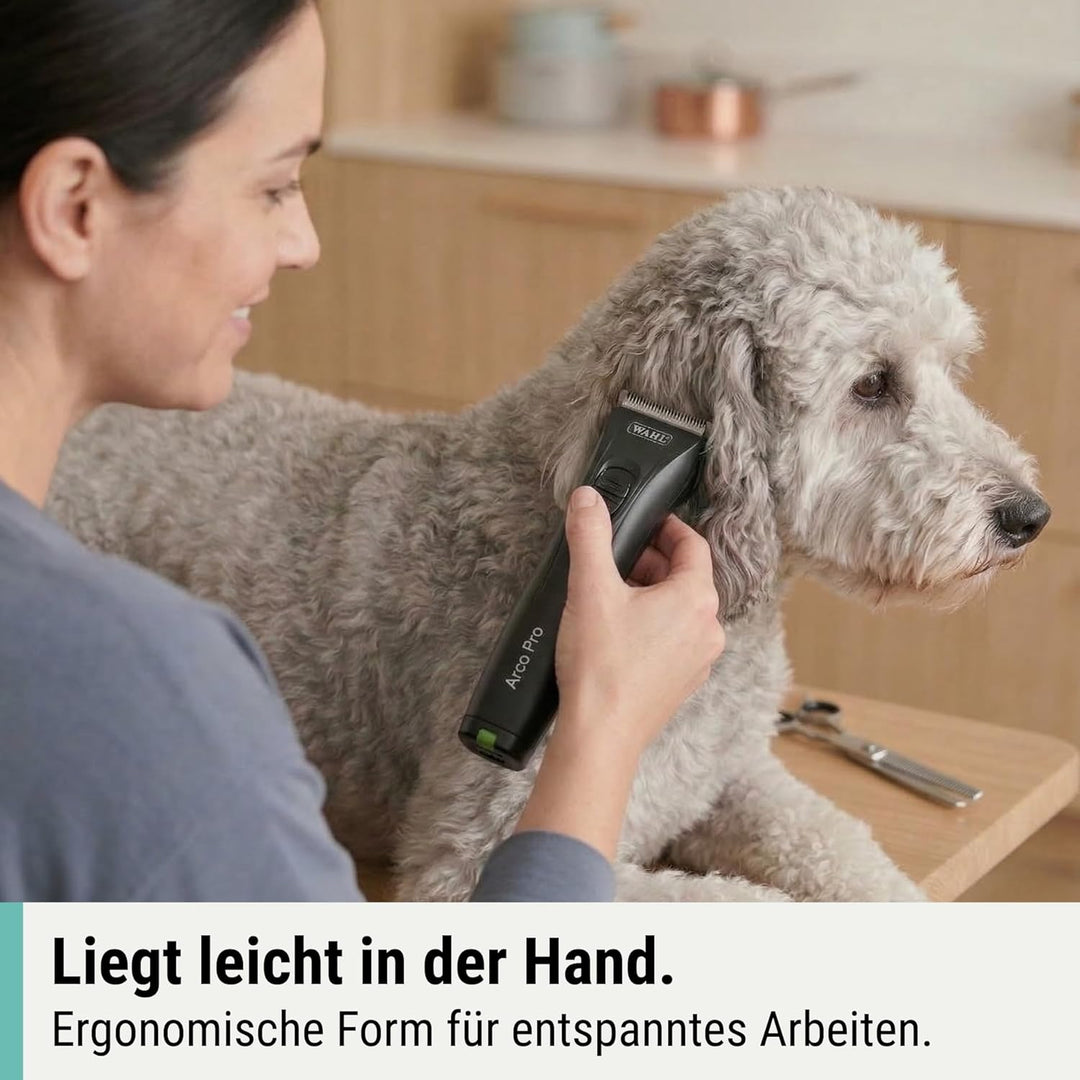 Agrarzone Edition Moser Arco Pro Hundeschermaschine 1 Akku - mit Aufsteckkamm Set - Schermaschine Hu