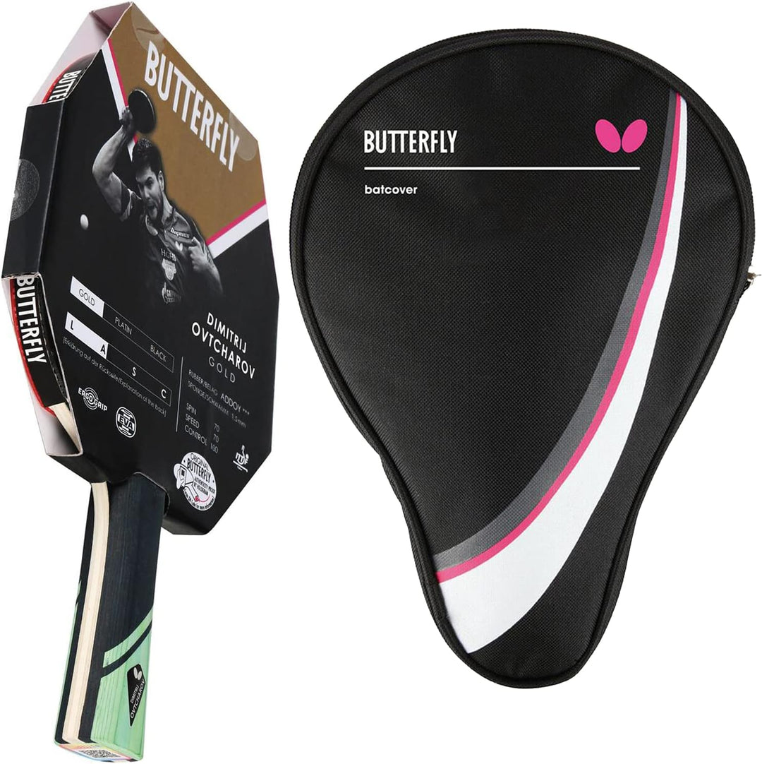 Butterfly® Dimitrij Ovtcharov Gold Tischtennisschläger | Neue Eva-Technologie | ITTF zertifizierter