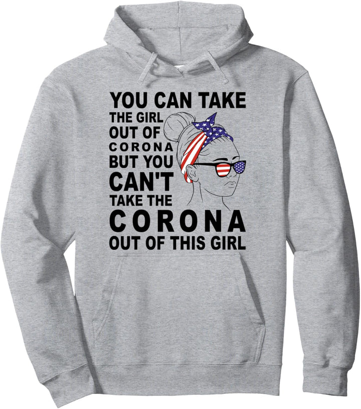 Klassisches Retro-Mädchen aus Corona - Stolze Corona Girl Pullover Hoodie