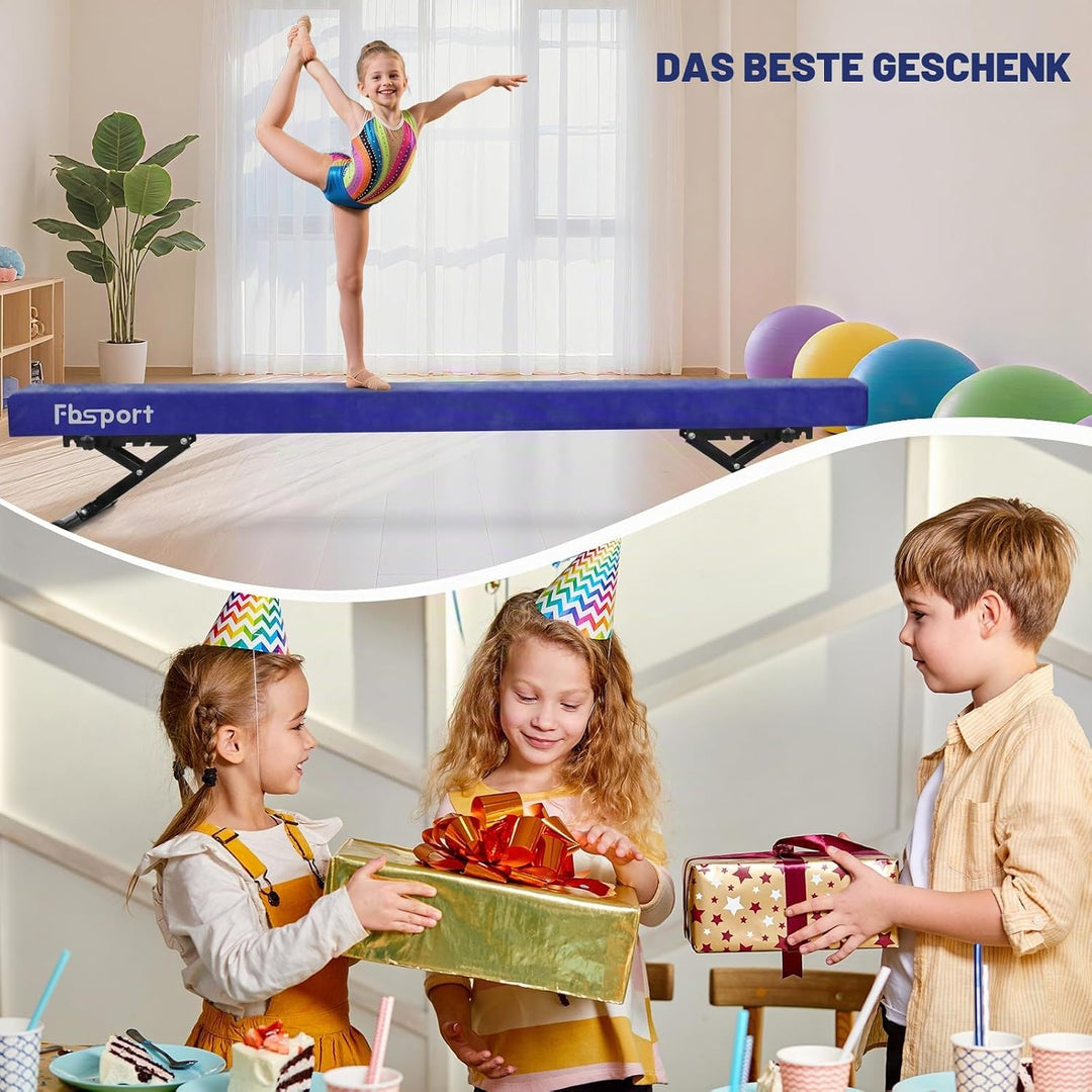 FBSPORT schwebebalken Kinder schwebebalken für zuhause schwebebalken höhenverstellbar Gymnastik Bala