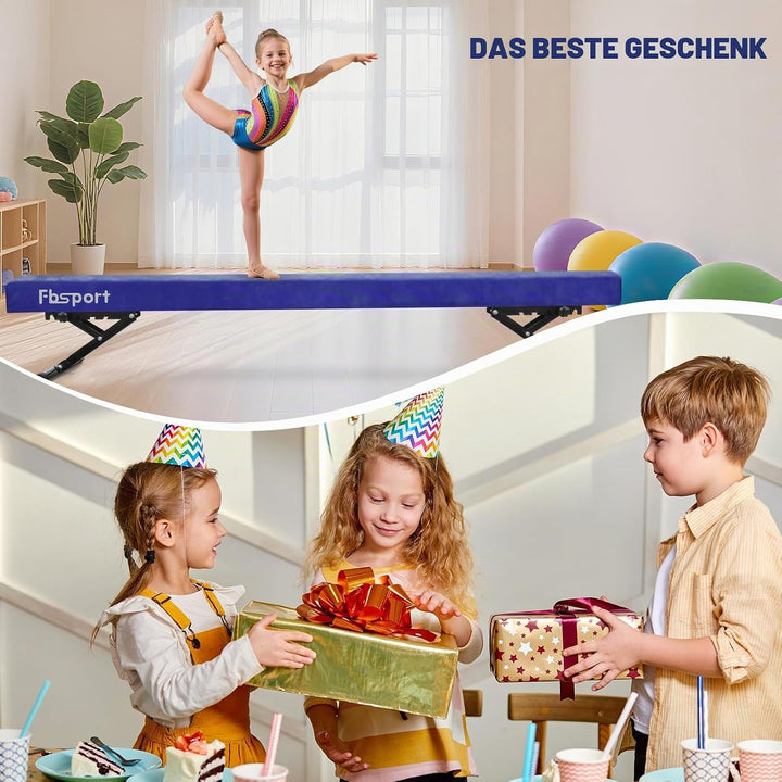 FBSPORT schwebebalken Kinder schwebebalken für zuhause schwebebalken höhenverstellbar Gymnastik Bala