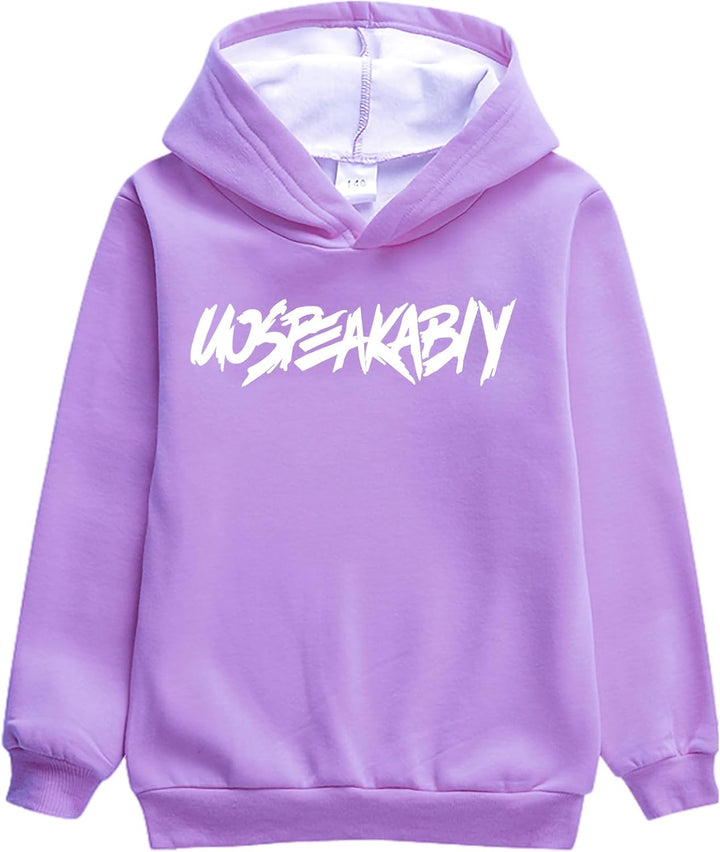 Jungen Hoodie Trainingsanzug Sweatshirt Top und Hose Kleidungsset 2-15 Jahre 8-9 Jahre Violett Pelzg