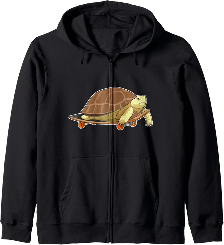 Schildkröte Skater Skateboard Sport Kapuzenjacke