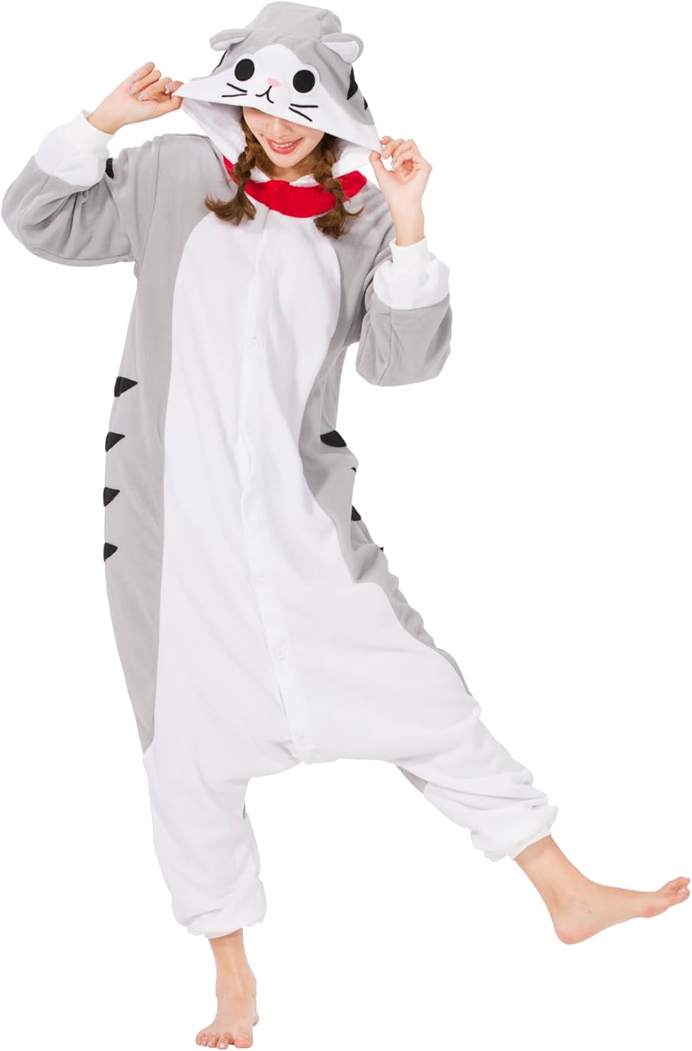 SimZoo Unisex Pyjamas Onesies Tiere Kostüm Cosplay Erwachsene Karneval Nachtwäsche Halloween Schlafa