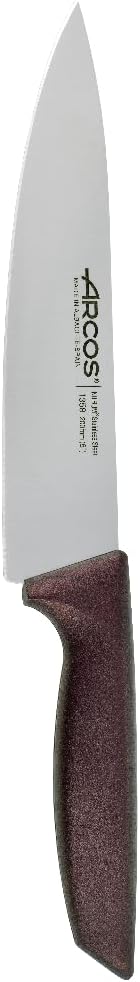 Arcos 818045 Niza - Küchenmesser-Set 3 Stück (Gemüse + Küche + Koch) - Farbe Metallic rot Estandar R