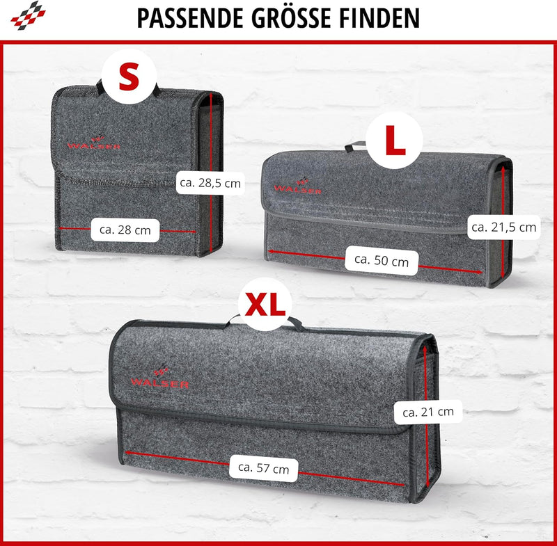 Walser Auto Organizer Toolbag Grösse L, Kofferraum Organizer, Auto Gadget, Aufbewahrungsbox Auto, Or