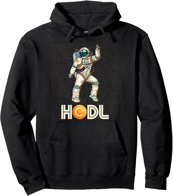 Cryptocurrency Talk CEL - Fun HODL Celsius Disco Moon Gear Pullover Hoodie