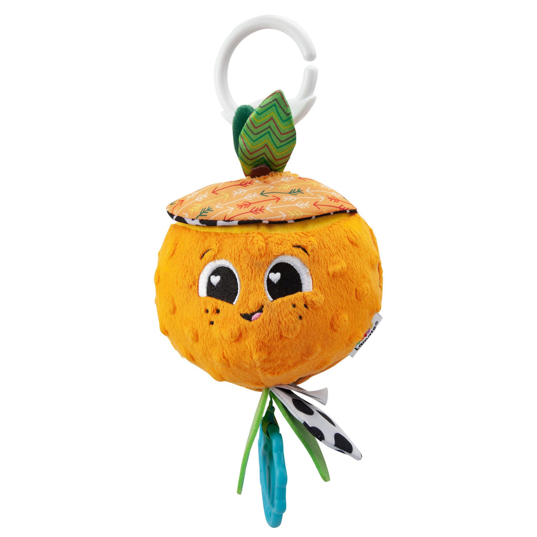 LAMAZE Tomy L27384 Olive The Orange, Clip on Pram and Pushchair Newborn, Sensory Babies with Colours