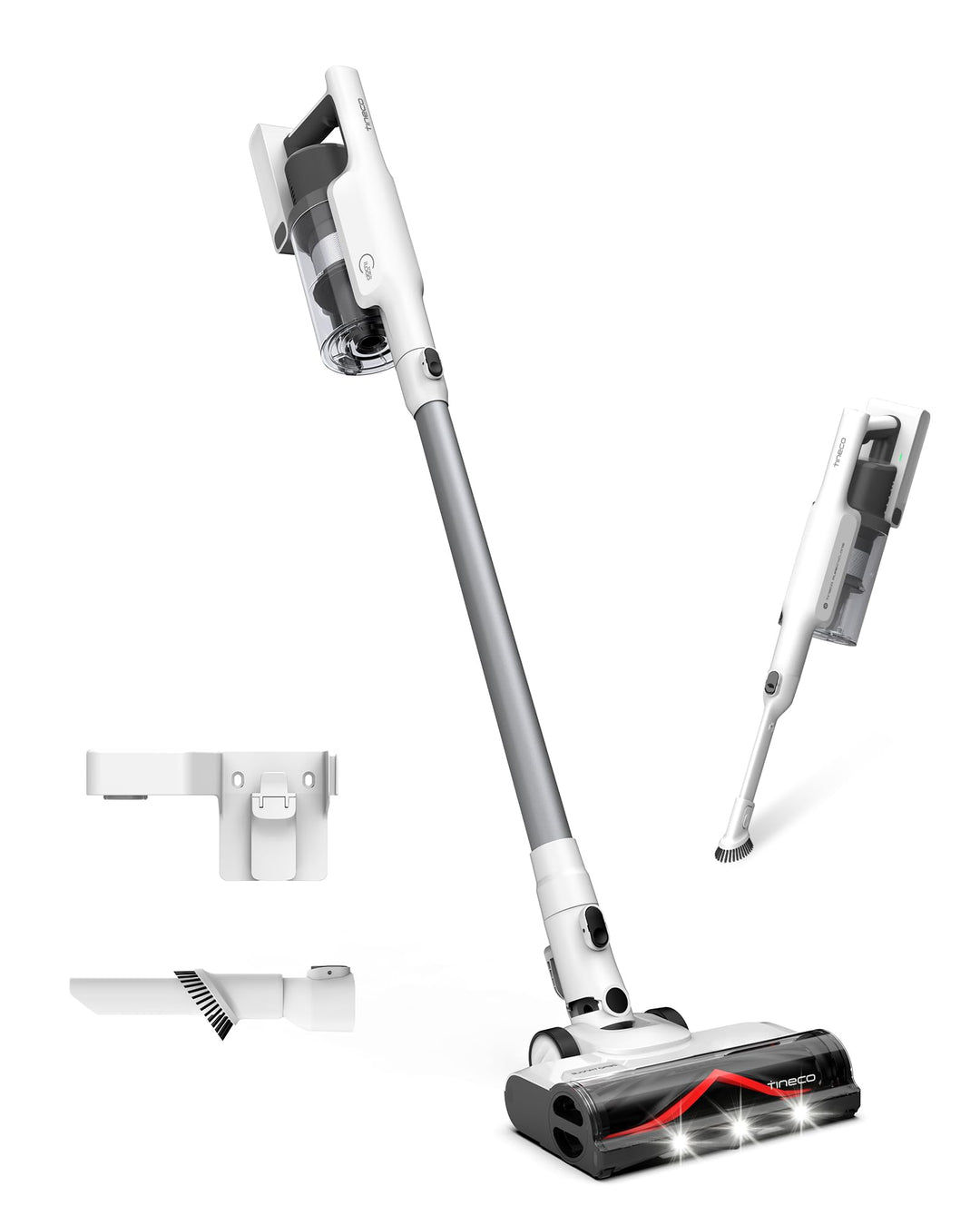 Tineco A30S Akku-Staubsauger, Kabelloser Stabstaubsauger 160AW Saugerkraft 60 Min Laufzeit, 1L Staub