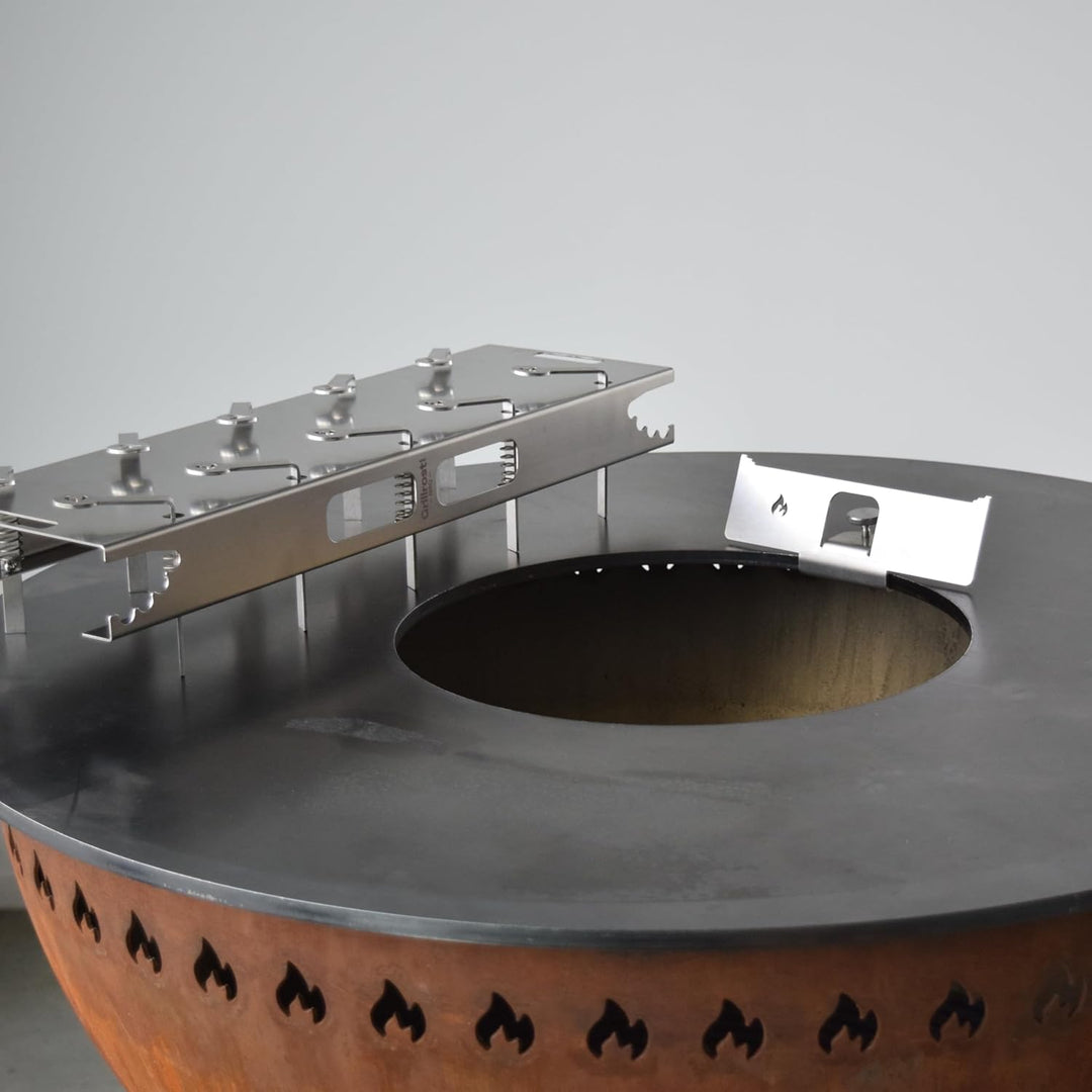 Grillrost.com Das Original Adapter für Flammlachshalter - Zur Befestigung an jeder Feuerplatte Adapt