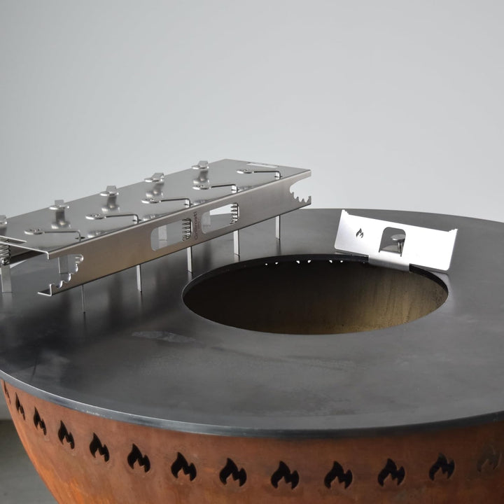 Grillrost.com Das Original Adapter für Flammlachshalter - Zur Befestigung an jeder Feuerplatte Adapt