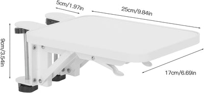 aleawol Ergonomische Armauflage Schreibtisch Extender 30 x 17cm Computer Armlehne 90° Faltbare Handg