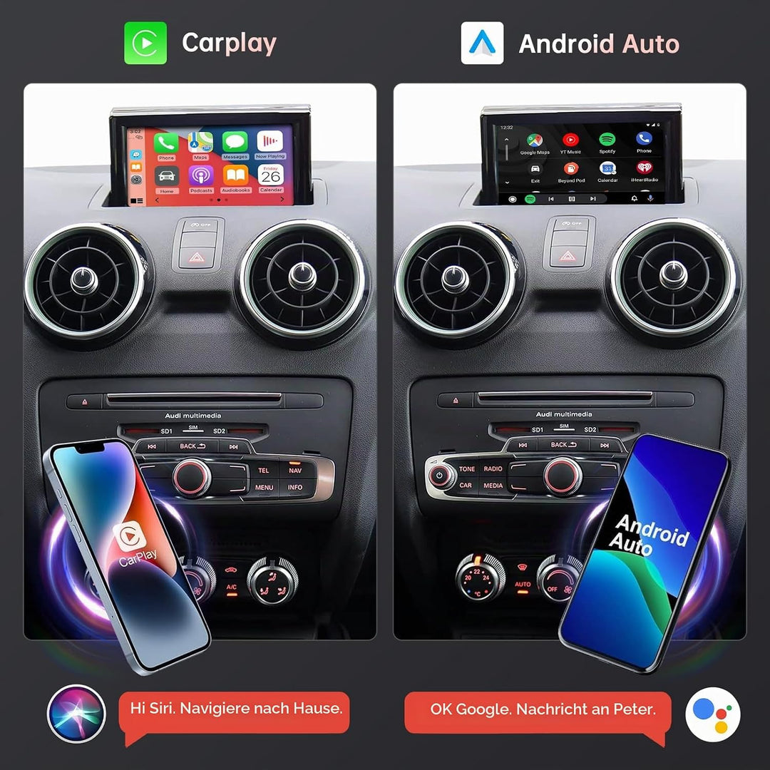 Road Top Wireless CarPlay Interface für Audi A1 RMC 2013-2018 | CarPlay Modul, Unterstützung für App