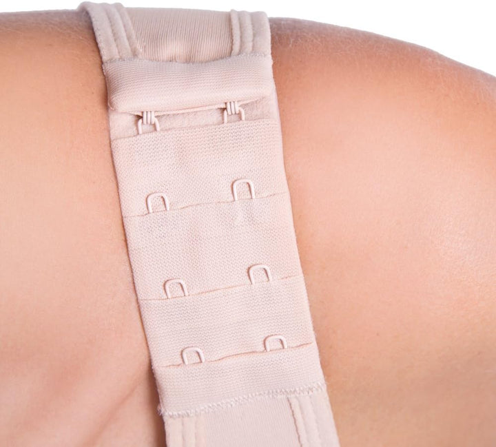 Lipoelastic PI Ideal - Post Operativer Kompression-BH mit Frontverschluss XS Schwarz