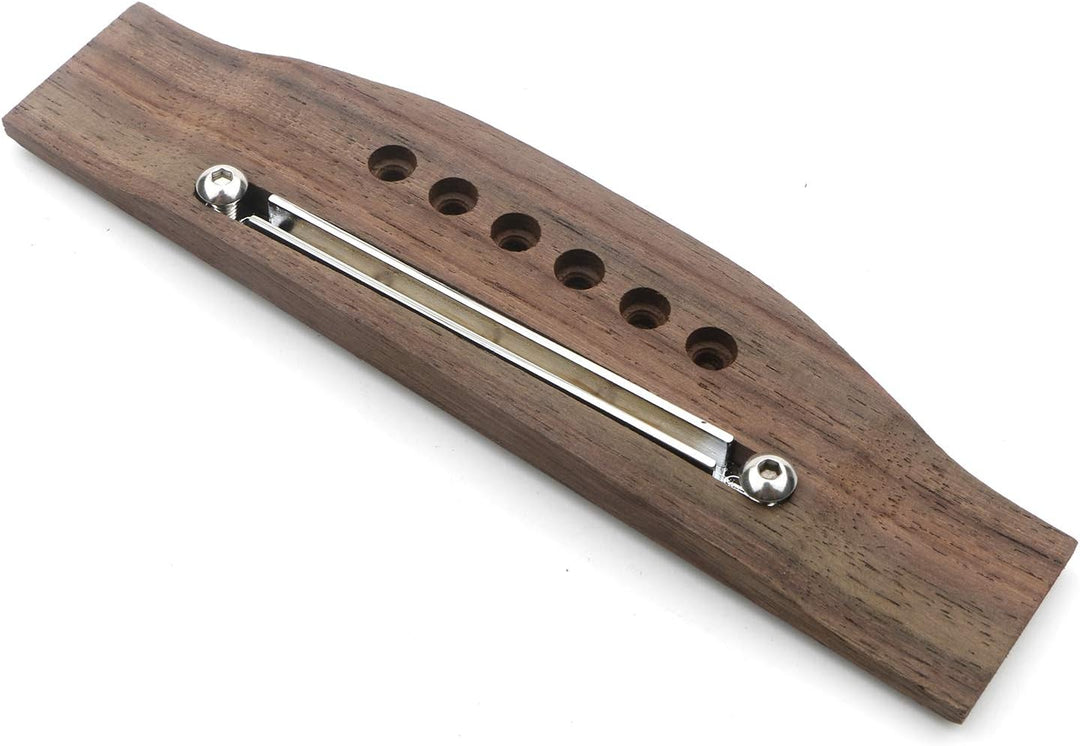 Verstellbarer Steg aus Palisanderholz für Akustikgitarre, 6 Saiten, Ersatzteil.